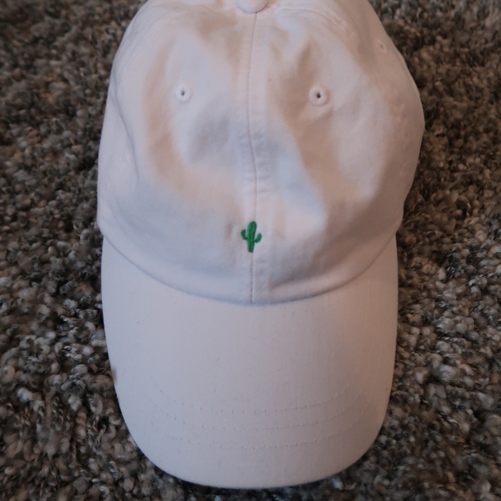 White Cactus Baseball Hat